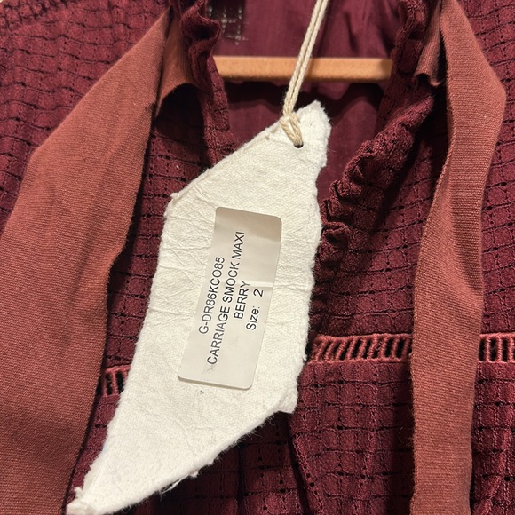 BNWT TIA Cibani Carriage smock maxi dress size 2 - Picture 4 of 6